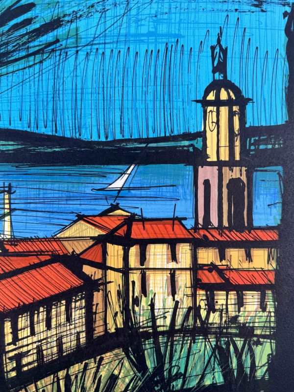 Panorama de Saint-Tropez (Lithographie) - Bernard BUFFET