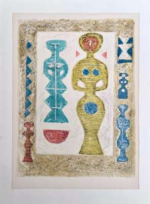 CAMPIGLI Massimo (1895-1971)//L'idole II (Litografía) -  Artistes Divers
