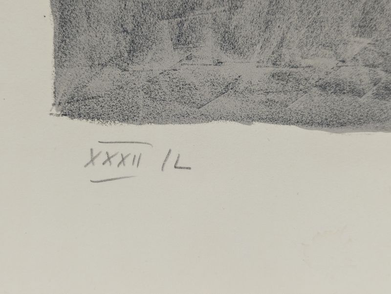 Composition grise, verte et bleue L54 (Lithographie) - Serge  POLIAKOFF