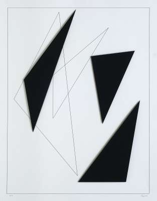 Geometrical composition (Mixed media (modern)) - Geneviève CLAISSE