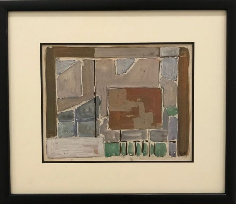 Composition (Gouache (moderne)) - Geer VAN VELDE