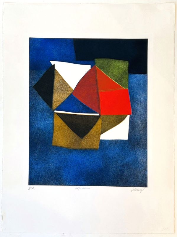 Cerf-volant (Aquatinte et carborundum) - Bertrand DORNY