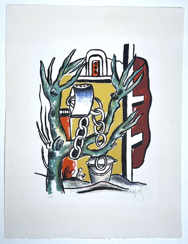 Le Puits (Lithographie) - Fernand LEGER