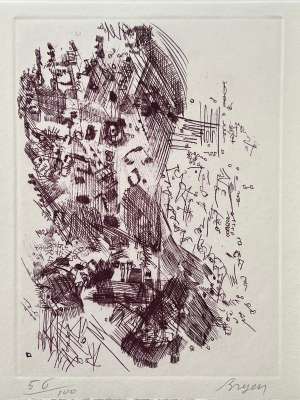 Homage to Hans Arp (Etching) - Camille BRYEN