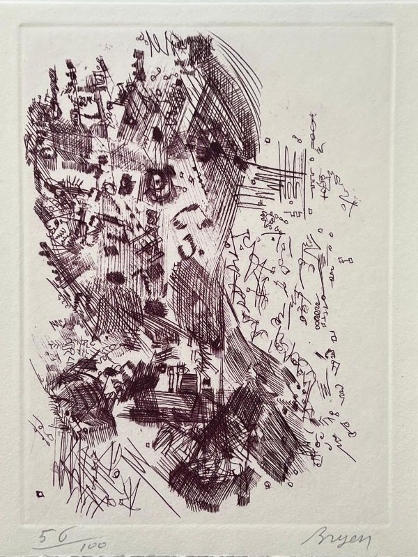 Hommage à Hans Arp (Eau-forte) - Camille BRYEN