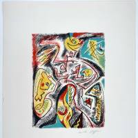 Ballet d'insectes (Farblithographie) — André MASSON — Ansicht mit Rändern