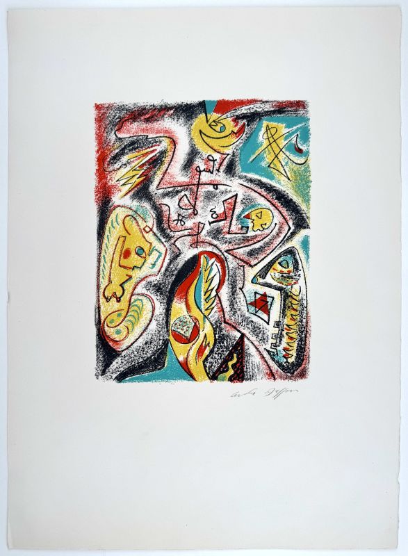 Ballet d'insectes (Farblithographie) — André MASSON — Ansicht mit Rändern