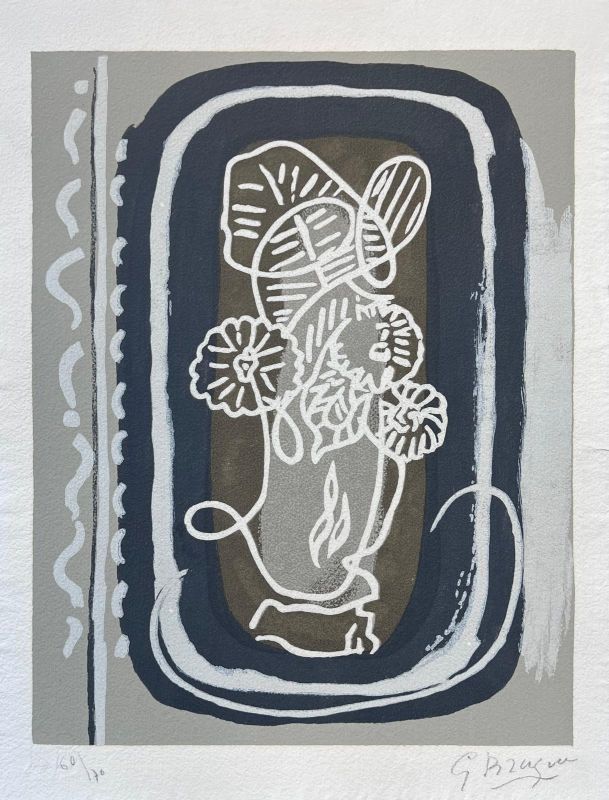 Si je mourais là-bas (Grabado en madera) - Georges BRAQUE