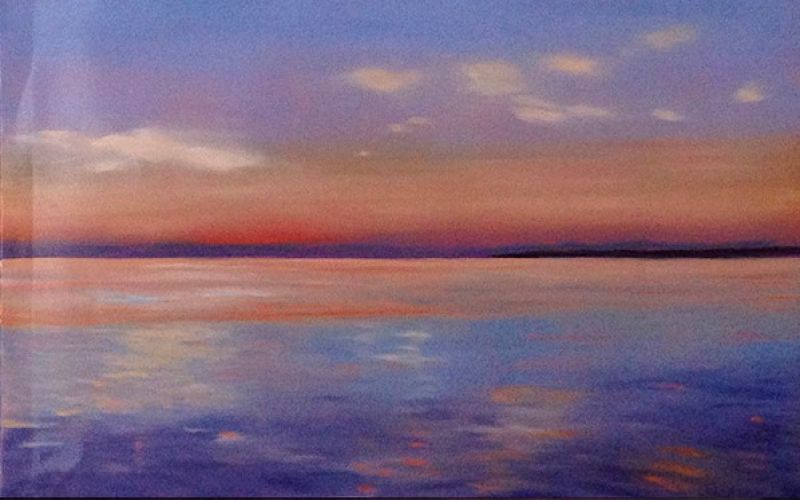 Horizon III (Oil on copper ) - Sara FRATINI