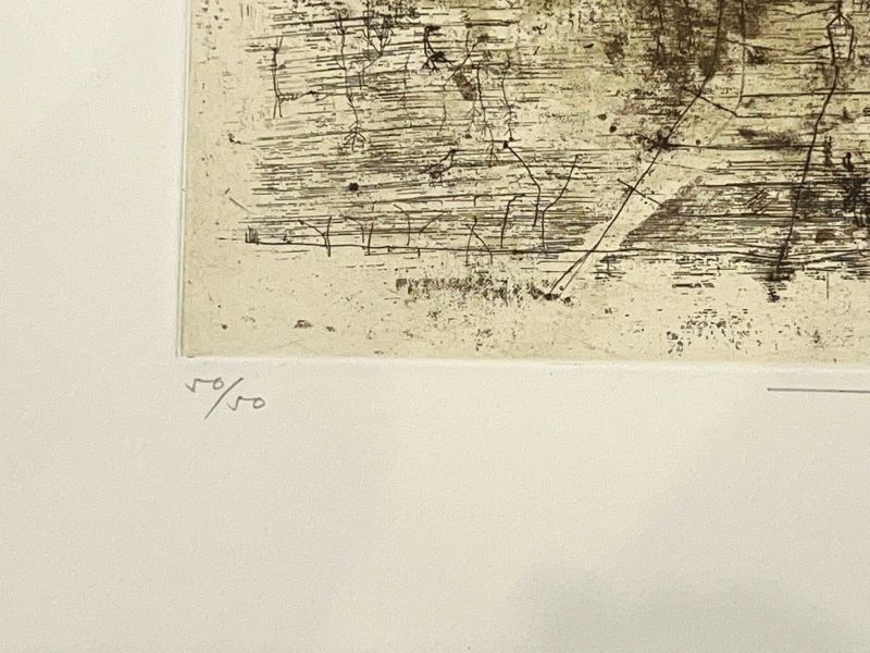 L'Escalier (Eau-forte) - Wou-ki  ZAO