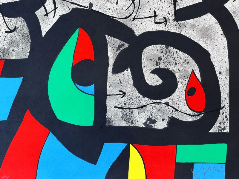 The Lizard with Golden Feathers (Lithograph) - Joan  MIRO