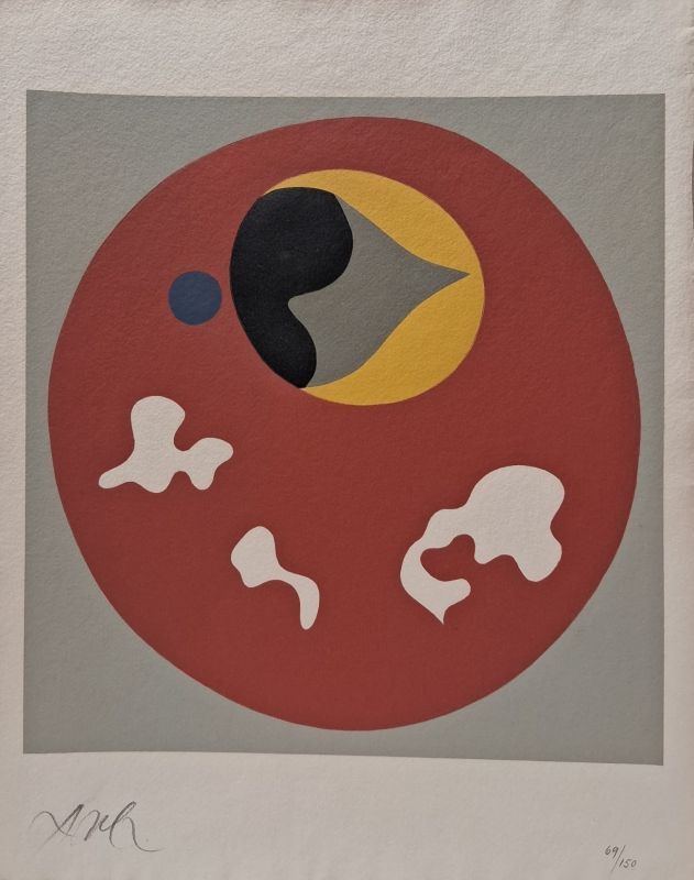 Soleil recerclé (Wood engraving) - Hans ARP