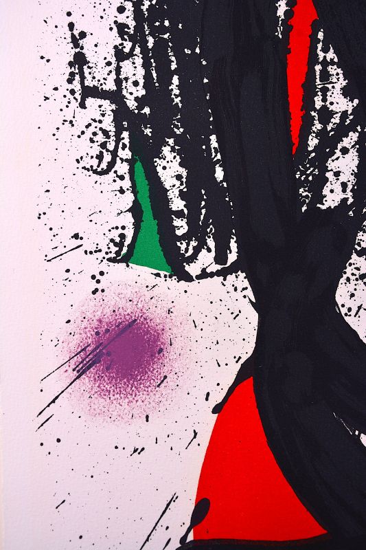 Mangeur de foudre I (Lithographie) - Joan  MIRO