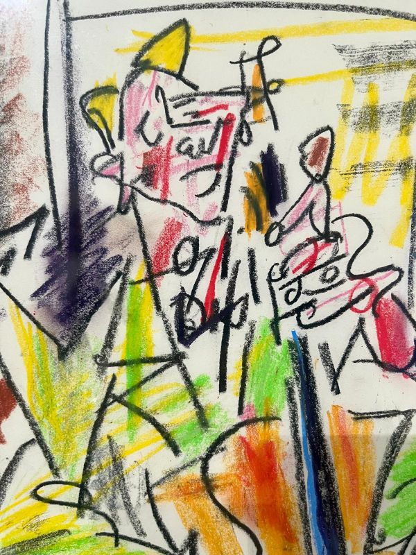 The Cellist (Pastel (modern)) -  GEN PAUL