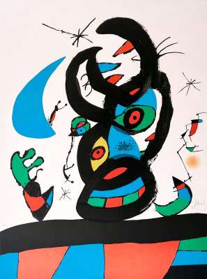 Montroig I (Lithographie) - Joan  MIRO