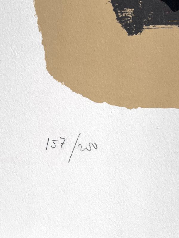 Lithograph n&deg;8 (Lithograph) - Pierre  SOULAGES