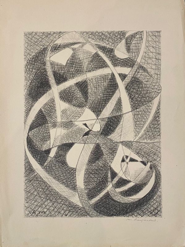 Marie Raymond (1908-1988) // Art Abstrait (Lithographie) -  Artistes Divers