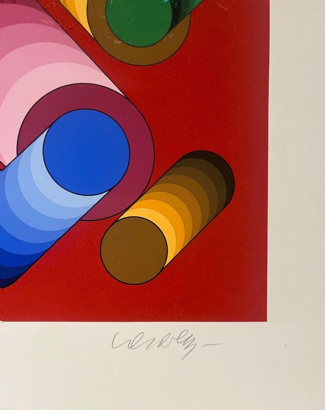 Oslop (Sérigraphie) - Victor  VASARELY