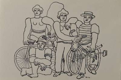 La Belle Equipe (Litografía) - Fernand LEGER