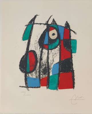 Miro Lithographe II planche 8 (Lithographie) - Joan  MIRO