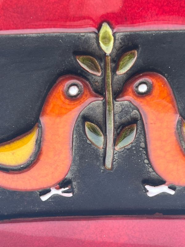 Les Deux colombes et le rameau (Ceramic) - Mithé ESPELT