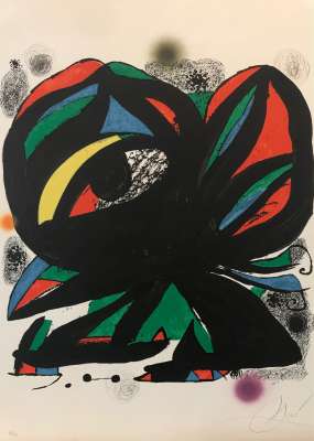 Ouverture de la Fundacio Joan Miro Barcelone (Lithograph) - Joan  MIRO