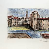 Saint-Tropez, la Ponche (Grabado) — Bernard BUFFET — Vista frontal