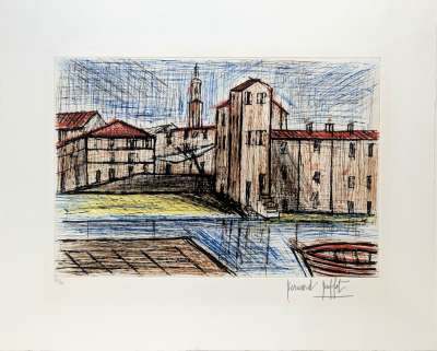 Saint-Tropez, la Ponche (Grabado) - Bernard BUFFET
