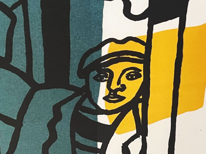 Les constructeurs (Litografía) - Fernand LEGER