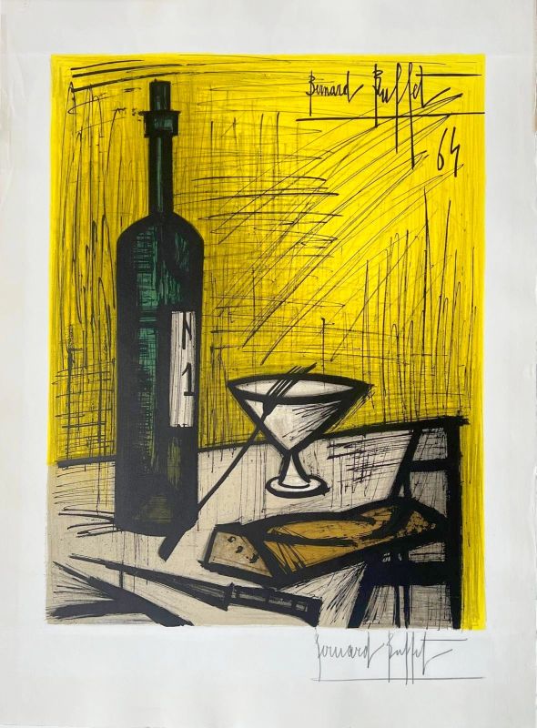 Bread and Wine (Lithograph) - Bernard BUFFET