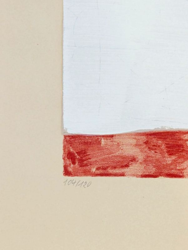 Composition rouge, blanche et noire L42 (Lithographie) - Serge  POLIAKOFF