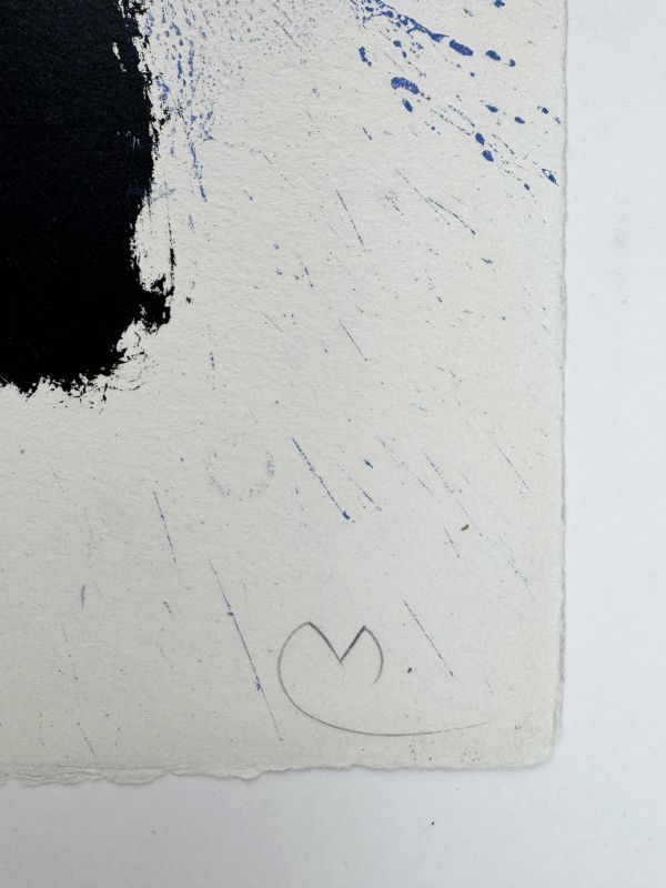 Album 19 - Plate I (Lithograph) — Joan MIRO — Signature detail