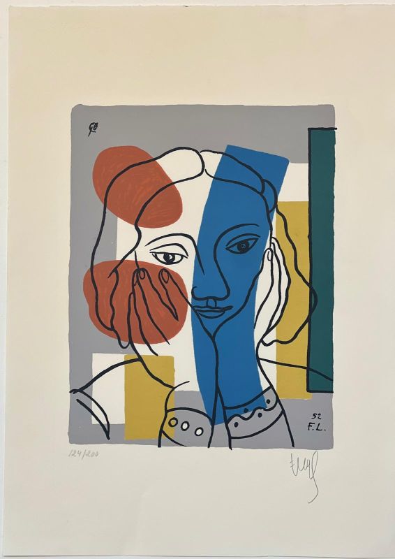 Porträt einer Frau (Siebdruck) - Fernand LEGER