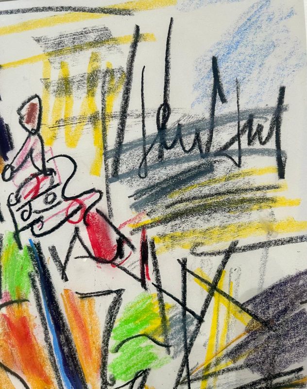 The Cellist (Pastel (modern)) -  GEN PAUL