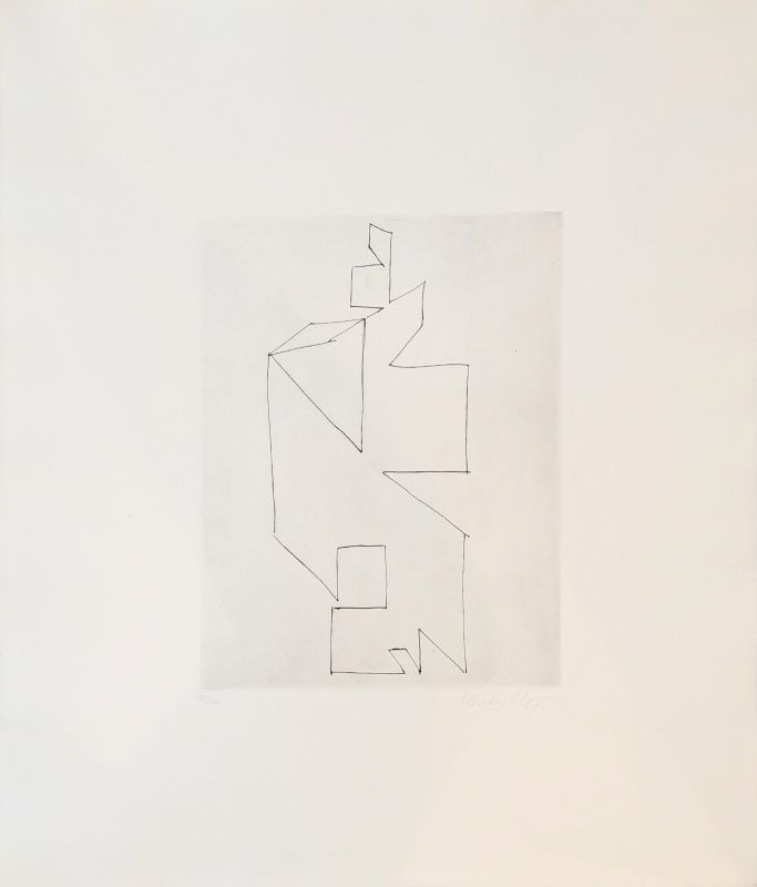 Gordes Synthèse (Gravure) - Victor  VASARELY