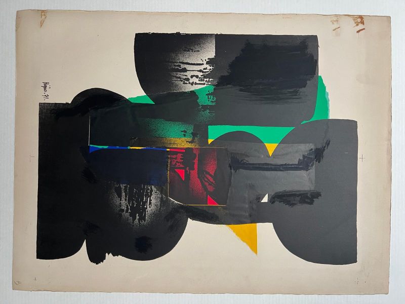Composition (Lithographie) - LADISLAS KIJNO