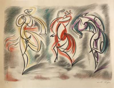 Sans titre (Lithograph) - André  MASSON