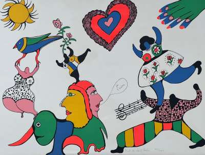 Te quiero (Litografía) - Niki DE SAINT PHALLE