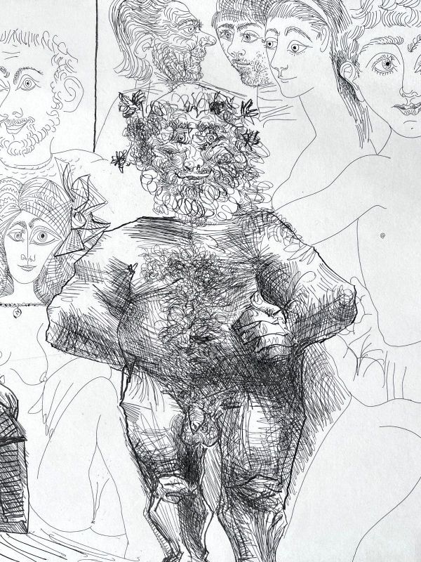 Old-fashioned and modern sex (Etching) - Pablo  PICASSO