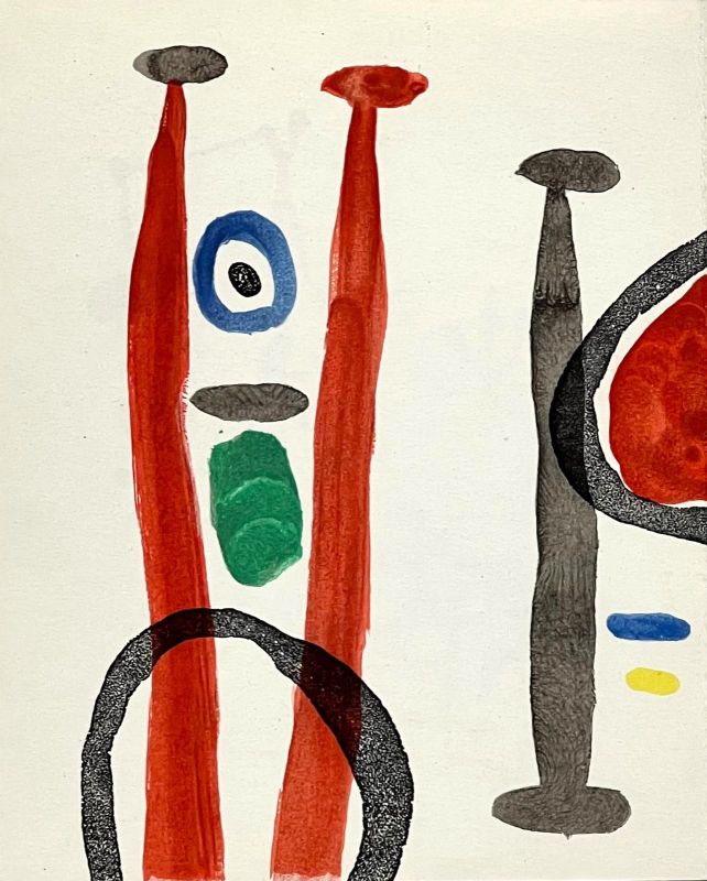 AQUARELLES Album "Femmes" Haï-ku (Lithograph) - Joan  MIRO