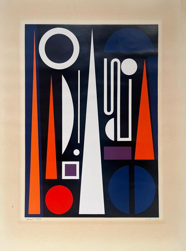 Minuit (Sérigraphie) - Auguste HERBIN