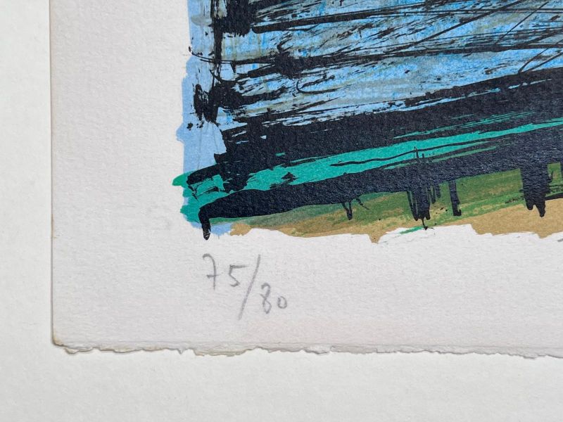 El puerto pesquero (Litografía) - Bernard BUFFET