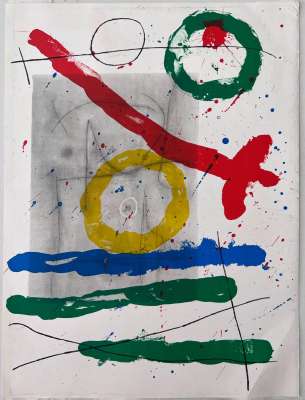 Derri&egrave;re le Miroir (Lithographie) - Joan  MIRO