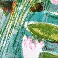 Emilio Grau-Sala (1911-1975) // Jeune fille dans le Jardin (Farblithographie) — Artistes Divers