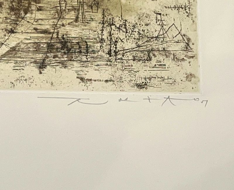 L'Escalier (Eau-forte) - Wou-ki  ZAO