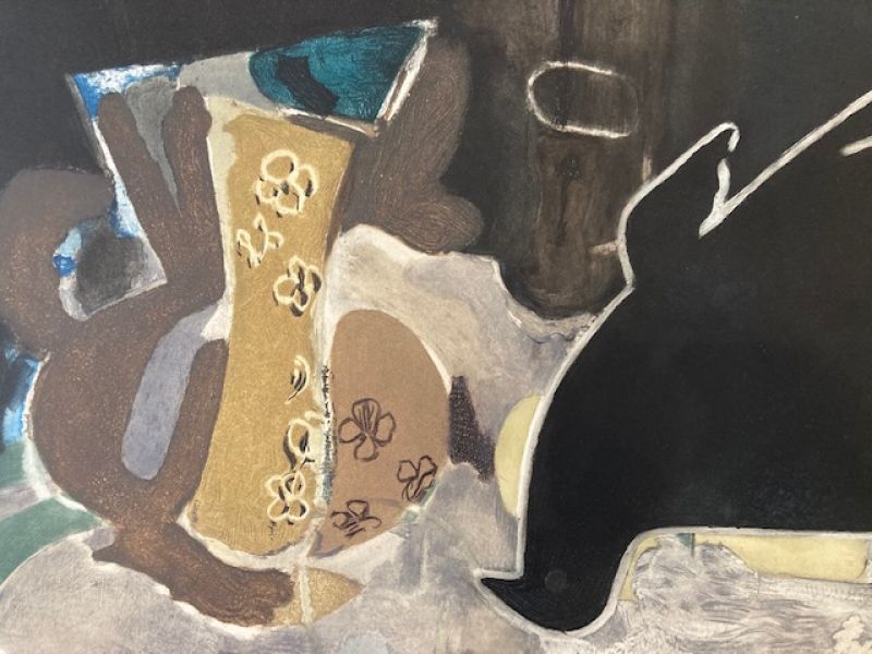 Pichet et oiseau (Aguafuerte) - Georges BRAQUE