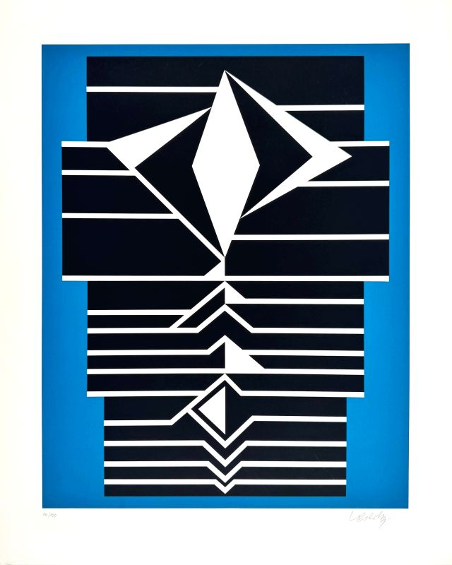 Les années Cinquante (Sérigraphie) — Victor VASARELY — Vue avant