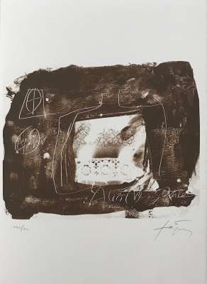 Erker-Treffen 3 (Lithographie) - Antoni  TAPIES