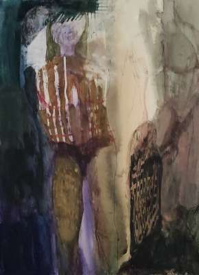 Le lingam (Gouache (contemporary)) -  MAUPUR