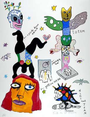 Totem (Lithographie) - Niki DE SAINT PHALLE
